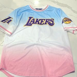 Lakers T-shirt Pink/Baby Blue (2-XL)
